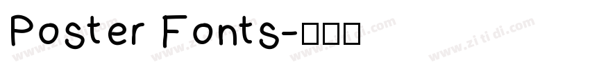 Poster Fonts字体转换